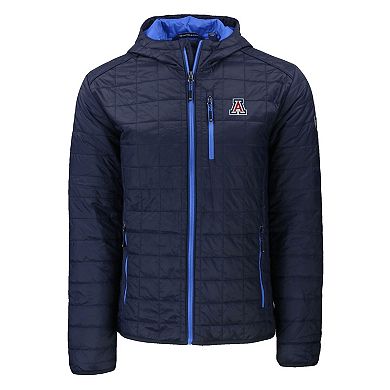Men's Cutter & Buck Navy Arizona Wildcats Rainier Eco PrimaLoft Hooded Full-Zip Jacket