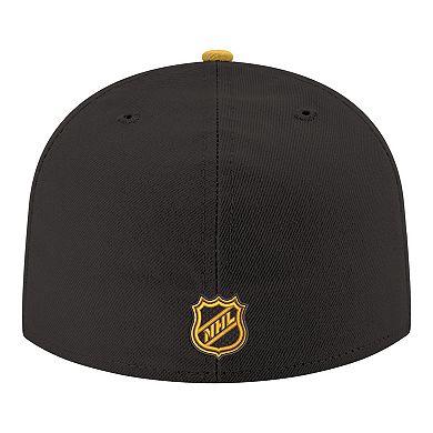 Men's New Era Black Pittsburgh Penguins Core Logo Two-Tone 59FIFTY Fitted Hat