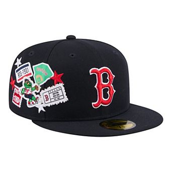 Men's New Era Navy Boston Red Sox City Patch 59FIFTY Fitted Hat