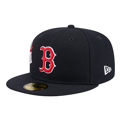Men's New Era Navy Boston Red Sox City Patch 59FIFTY Fitted Hat