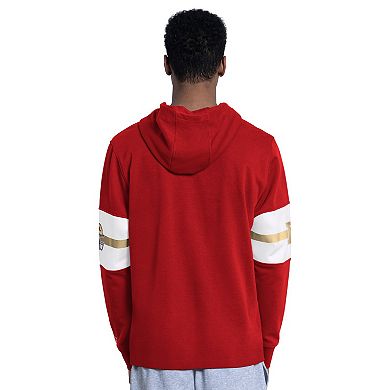 Men's Starter Scarlet San Francisco 49ers Fullback Jersey Hoodie
