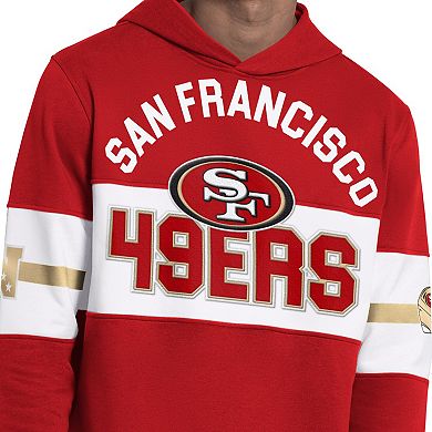 Men's Starter Scarlet San Francisco 49ers Fullback Jersey Hoodie