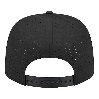 Men's New Era Black Atlanta Braves Circle 9SEVENTY Adjustable Hat