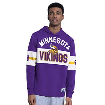 Men's Starter Purple Minnesota Vikings Fullback Jersey Hoodie