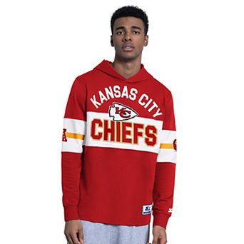 Men's Starter Red Kansas City Chiefs Fullback Jersey Hoodie