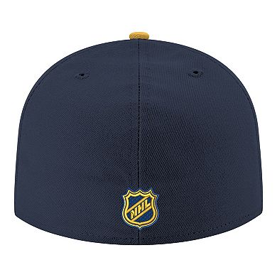 Men's New Era Navy Nashville Predators Core Logo Two-Tone 59FIFTY Fitted Hat