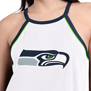 Women's G-III 4Her by Carl Banks White Seattle Seahawks Redemption Win Slub Tank Top