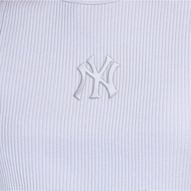Women's Starter Light Blue New York Yankees Pastels Ribbed Tank Top