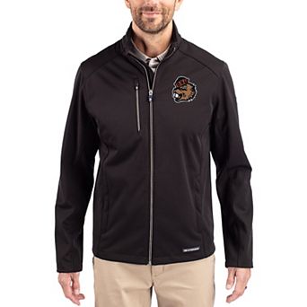 Men's Cutter & Buck Black Oregon State Beavers Evoke Eco Softshell Recycled Full-Zip Jacket