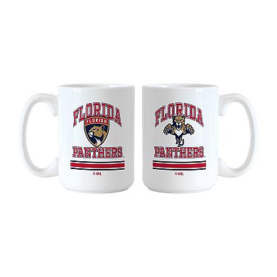 Logo Brands Florida Panthers 15oz. Current & Throwback Mug Set