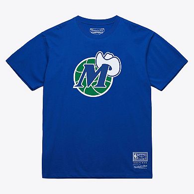 Unisex Mitchell & Ness Royal Dallas Mavericks Hardwood Classics Arch T-Shirt