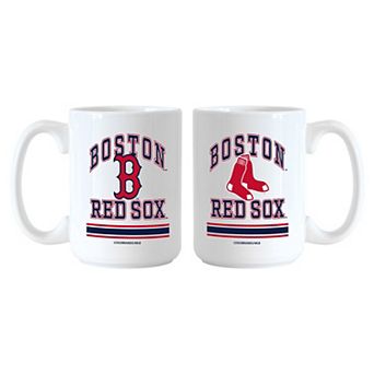 Logo Brands Boston Red Sox 15oz. Current & Throwback Mug Set