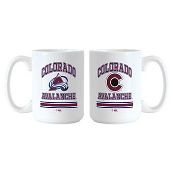 Logo Brands Colorado Avalanche 15oz. Current & Throwback Mug Set