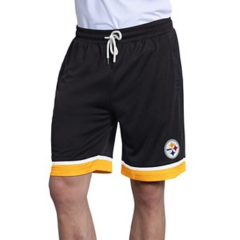 Men's Starter Black Pittsburgh Steelers Power Play Mesh Shorts