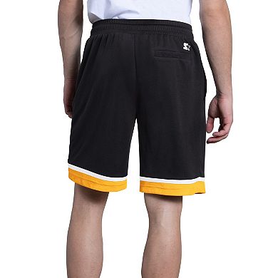 Men's Starter Black Pittsburgh Steelers Power Play Mesh Shorts