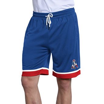 Men's Starter Royal New England Patriots Throwback Power Play Mesh Shorts