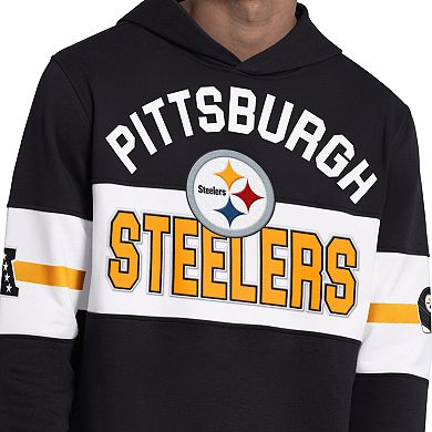 Men's Starter Black Pittsburgh Steelers Fullback Jersey Hoodie