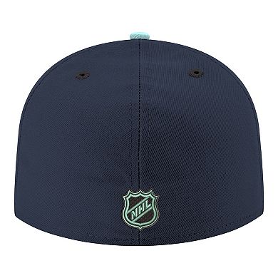 Men's New Era Navy Seattle Kraken Core Logo Two-Tone 59FIFTY Fitted Hat