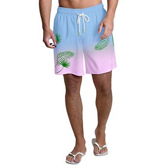 Men's Margaritaville Light Blue Detroit Lions Sunset On The Beach Swim Shorts