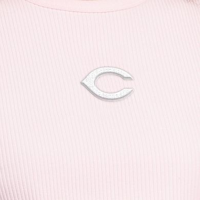 Women's Starter Light Pink Cincinnati Reds Pastels Ribbed Tank Top