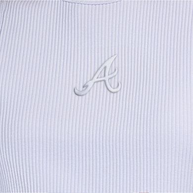 Women's Starter Light Blue Atlanta Braves Pastels Ribbed Tank Top