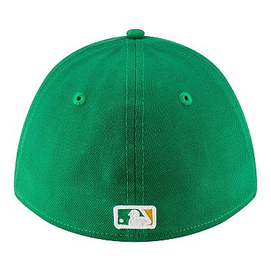 Men's New Era Green Athletics Player Replica 39THIRTY M-Crown Flex Hat