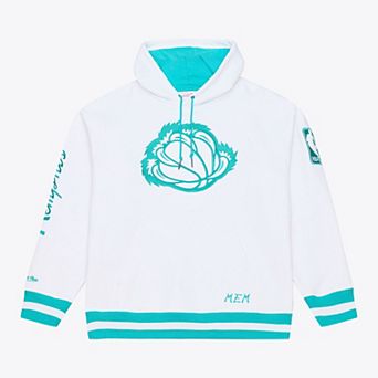 Men's Mitchell & Ness White Memphis Grizzlies Artic Fleece Hoodie
