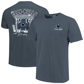 Men's Navy Penn State Nittany Lions Deck the Halls Comfort Colors T-Shirt