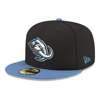 Men's New Era Black Utah Mammoth Core Logo Two-Tone 59FIFTY Fitted Hat