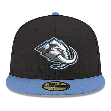 Men's New Era Black Utah Mammoth Core Logo Two-Tone 59FIFTY Fitted Hat