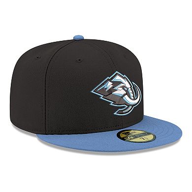 Men's New Era Black Utah Mammoth Core Logo Two-Tone 59FIFTY Fitted Hat