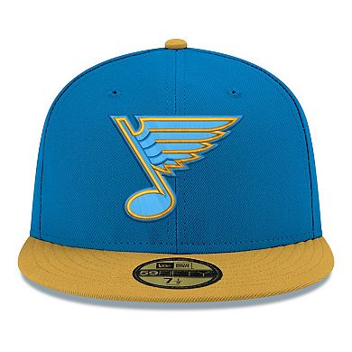 Men's New Era Blue St. Louis Blues Core Logo Two-Tone 59FIFTY Fitted Hat