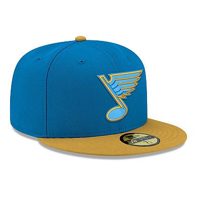 Men's New Era Blue St. Louis Blues Core Logo Two-Tone 59FIFTY Fitted Hat