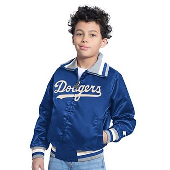 Youth Starter Royal Los Angeles Dodgers The Captain Jr. Cooperstown Collection Full-Zip Varsity Jacket