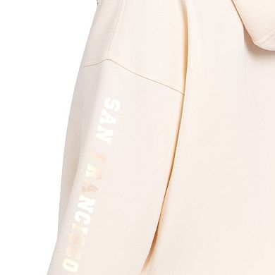Women's Starter Cream San Francisco Giants Pastel Relaxed Hoodie