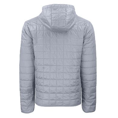 Men's Cutter & Buck Gray UCF Knights Rainier Eco PrimaLoft Hooded Full-Zip Jacket
