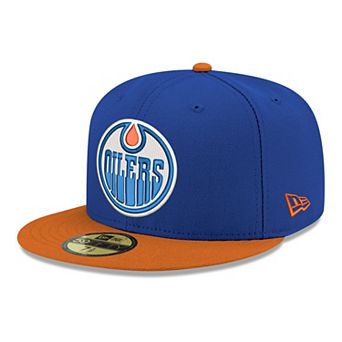 Men's New Era Royal Edmonton Oilers Core Logo Two-Tone 59FIFTY Fitted Hat