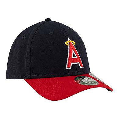 Men's New Era Navy Los Angeles Angels Alternate Player Replica 39THIRTY M-Crown Flex Hat