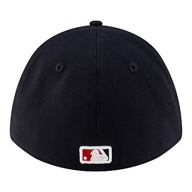 Men's New Era Navy Los Angeles Angels Alternate Player Replica 39THIRTY M-Crown Flex Hat