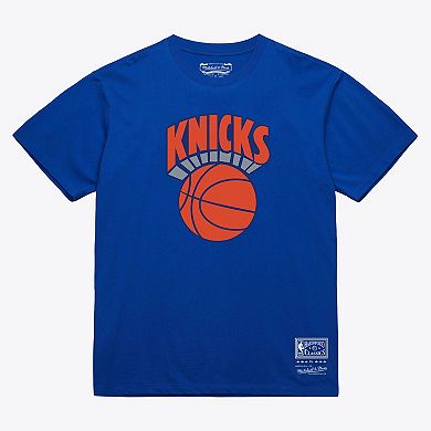 Unisex Mitchell & Ness Royal New York Knicks Hardwood Classics Arch T-Shirt