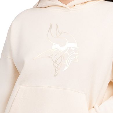 Women's Starter Cream Minnesota Vikings Pastels Relaxed Travel Hoodie