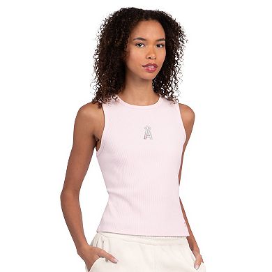 Women's Starter Light Pink Los Angeles Angels Pastels Ribbed Tank Top