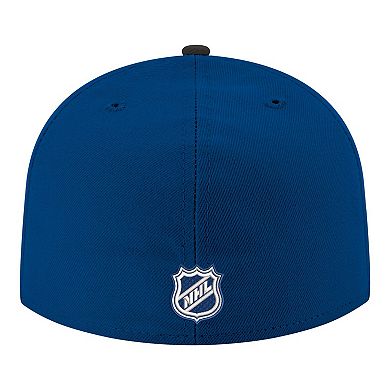 Men's New Era Blue Tampa Bay Lightning Core Logo Two-Tone 59FIFTY Fitted Hat