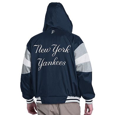 Men's Pro Player Navy/Gray New York Yankees Legacy Lightweight Full-Zip Hooded Jacket