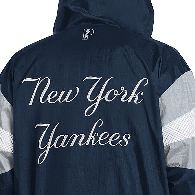 Men's Pro Player Navy/Gray New York Yankees Legacy Lightweight Full-Zip Hooded Jacket