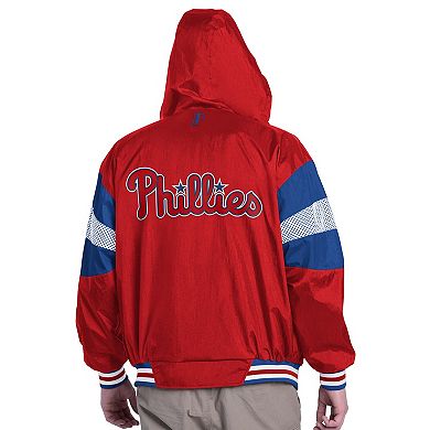 Men's Pro Player Red/Royal Philadelphia Phillies Legacy Lightweight Full Zip Hooded Jacket