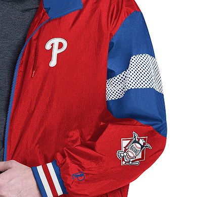 Men's Pro Player Red/Royal Philadelphia Phillies Legacy Lightweight Full Zip Hooded Jacket