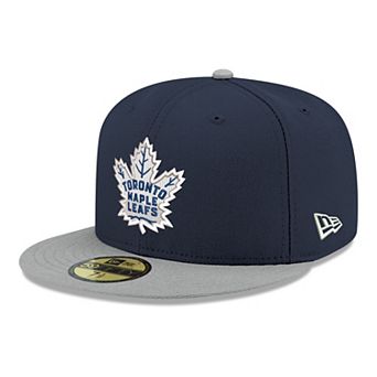 Men's New Era Navy Toronto Maple Leafs Core Logo Two-Tone 59FIFTY Fitted Hat