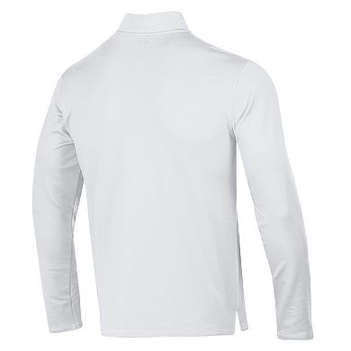 Men's Under Armour White Notre Dame Fighting Irish Freedom Collection Motion Quarter-Zip Pullover