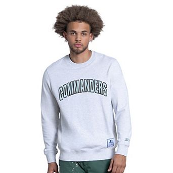 Men's Starter Ash Washington Commanders Faceoff Fleece Sweatshirt